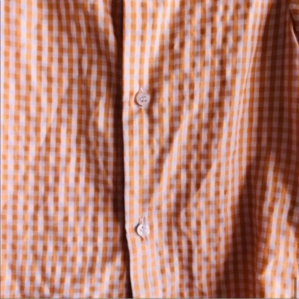 Andrew Fezza Baby Orange Gingham Shirt